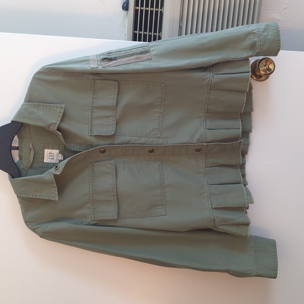 Gap Military Style Peplum Jacket
